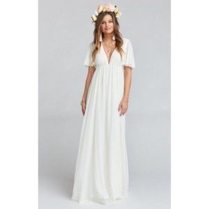 Show Me Your Mumu Faye White Maxi Dress